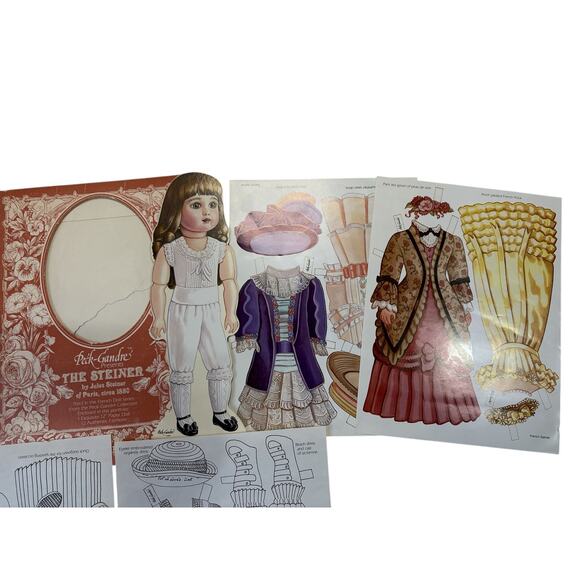 VTG Peck-Gandre "The Steiner" by Jules Steiner of Paris Paper Doll  Circa 1986 - Picture 2 of 3